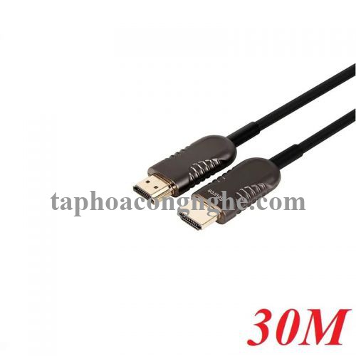 Unitek 97976 Y-C1031BK 4k 60Hz chuẩn 2.0 30M Màu Xanh Lam Cáp Hdmi sợi quang Ultrapro 30097976